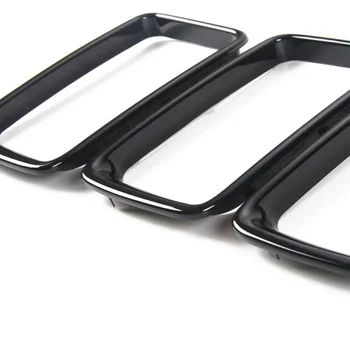 

Accessory Front Grille 7Pcs Set Car Auto ABS Trim Insert Ring Exterior