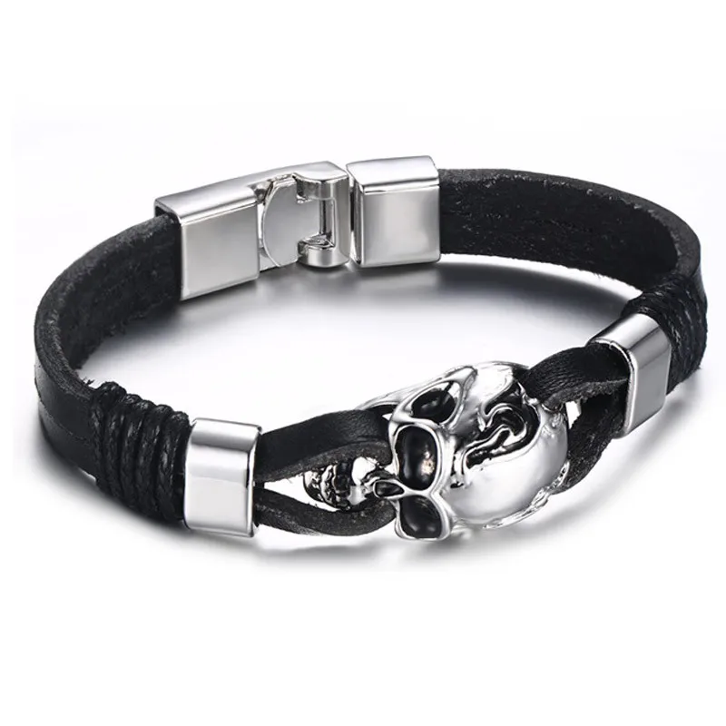 Punk-Rock-Mens-Black-Durable-Leather-Bracelets-Gothic-Skull-Cuff-Bangle-Skeleton-Halloween-(1)