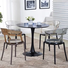 Transparent PC Plastic Dining Chair Restaurant Suitable for Dining Chairs Modern Restaurant Office Home Bedroom PC Plastic Chair Transparent PC Plastic Dining Chair Restaurant Suitable for Dining Chairs Modern Restaurant Office Home Bedroom PC Plastic Chair