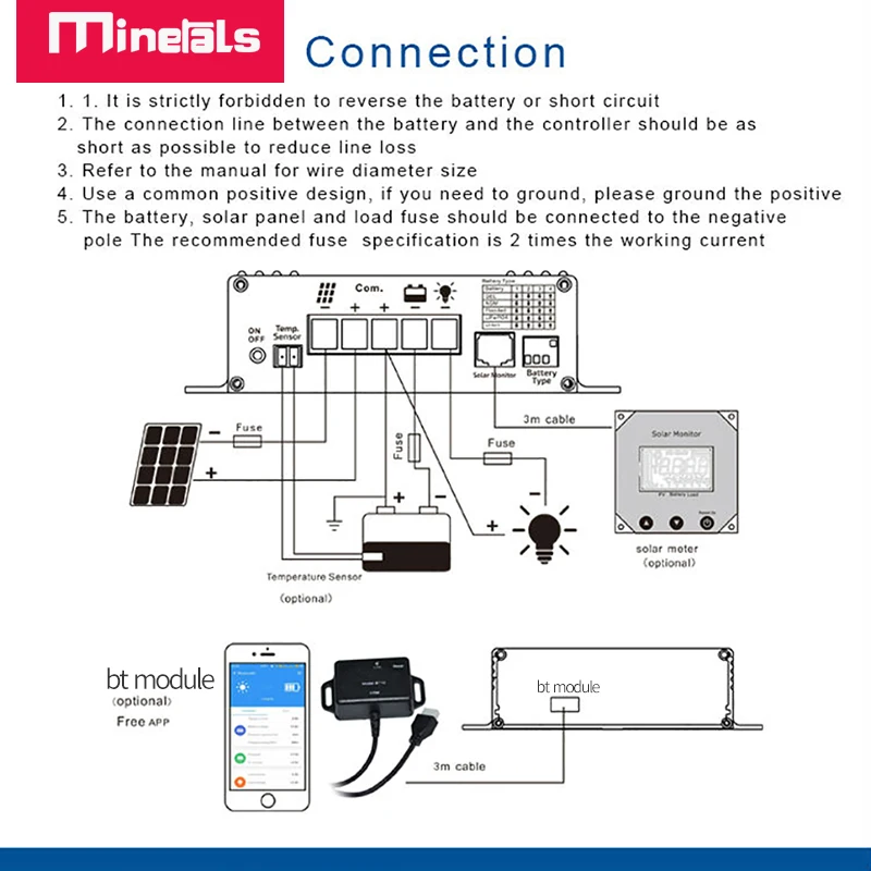 12V 24V 10A SMART Solar MPPT Controller with Load Output Function Charger Controller Support Bluetooth APP LCD controller solar battery charge controller