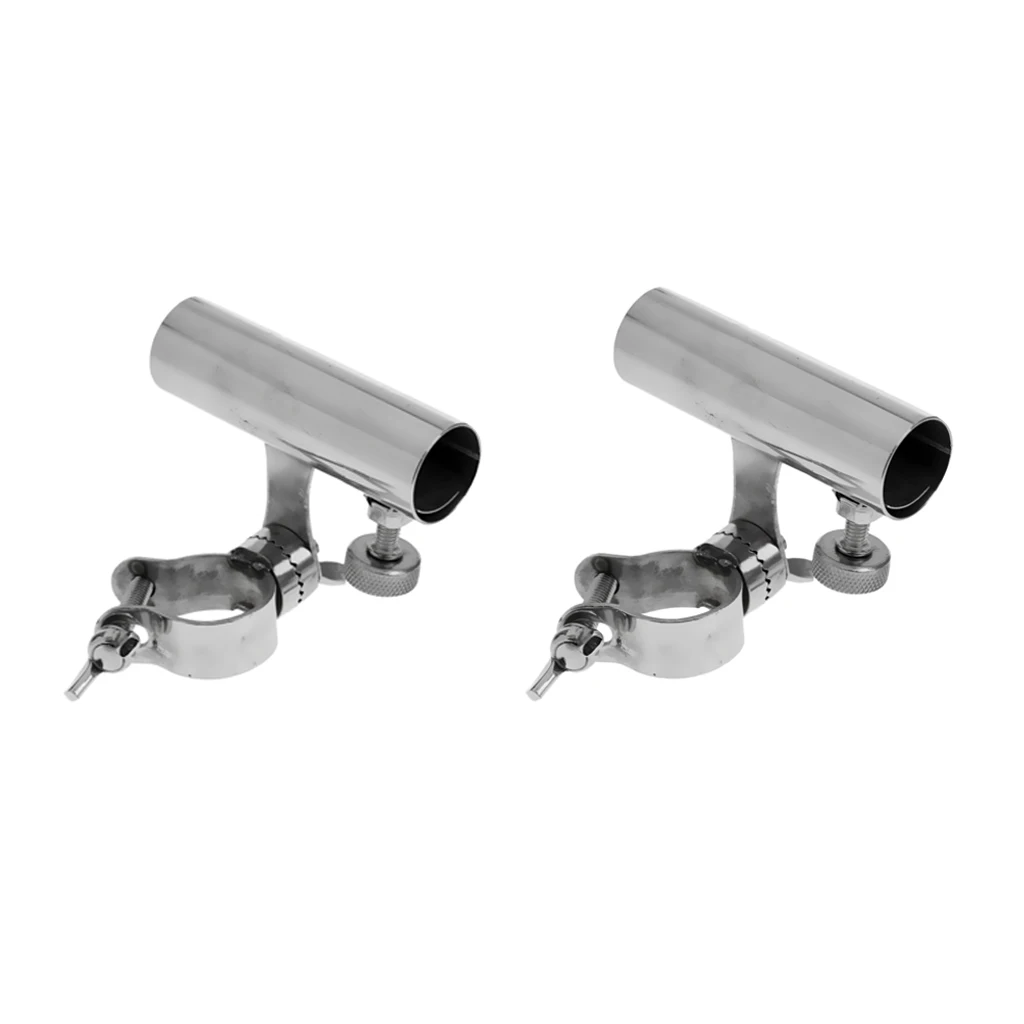 

2 X Stainless Steel Angel Mounts Clamp On Rails Mounting - Fishing Accessories