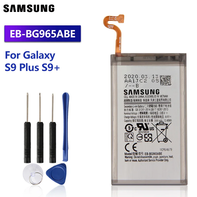 Samsung оригинальный запасной аккумулятор EB-BG965ABE для Galaxy S9 Plus G9650 + G965F Аутентичные