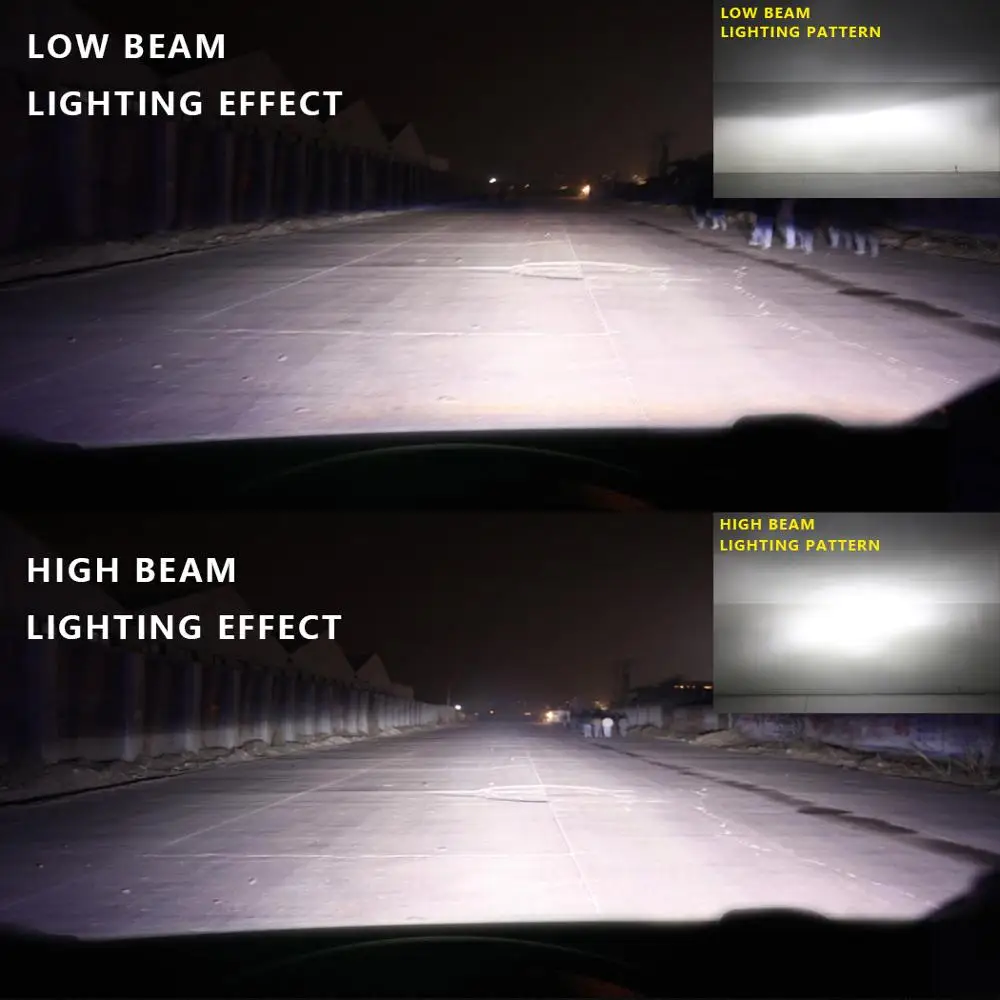 Светодиодные лампы NOVSIGHT H1 Led H4 H7 H8 H9 H11 8000LM 50W 6500K автомобисветильник фары s белые