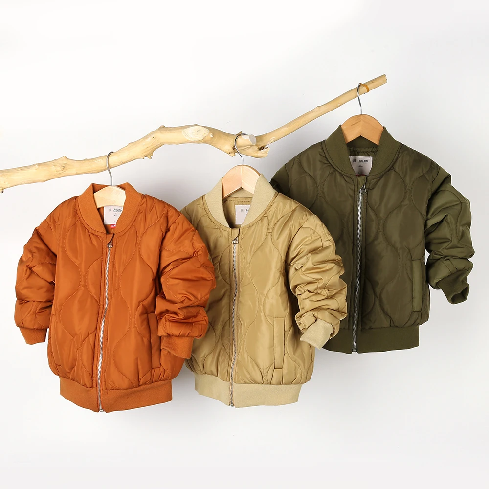 LOOZYKIT; детская куртка; пальто для мальчиков и девочек; сезон осень-зима; хлопковая стеганая куртка на молнии; детская теплая верхняя одежда; модная одежда для малышей