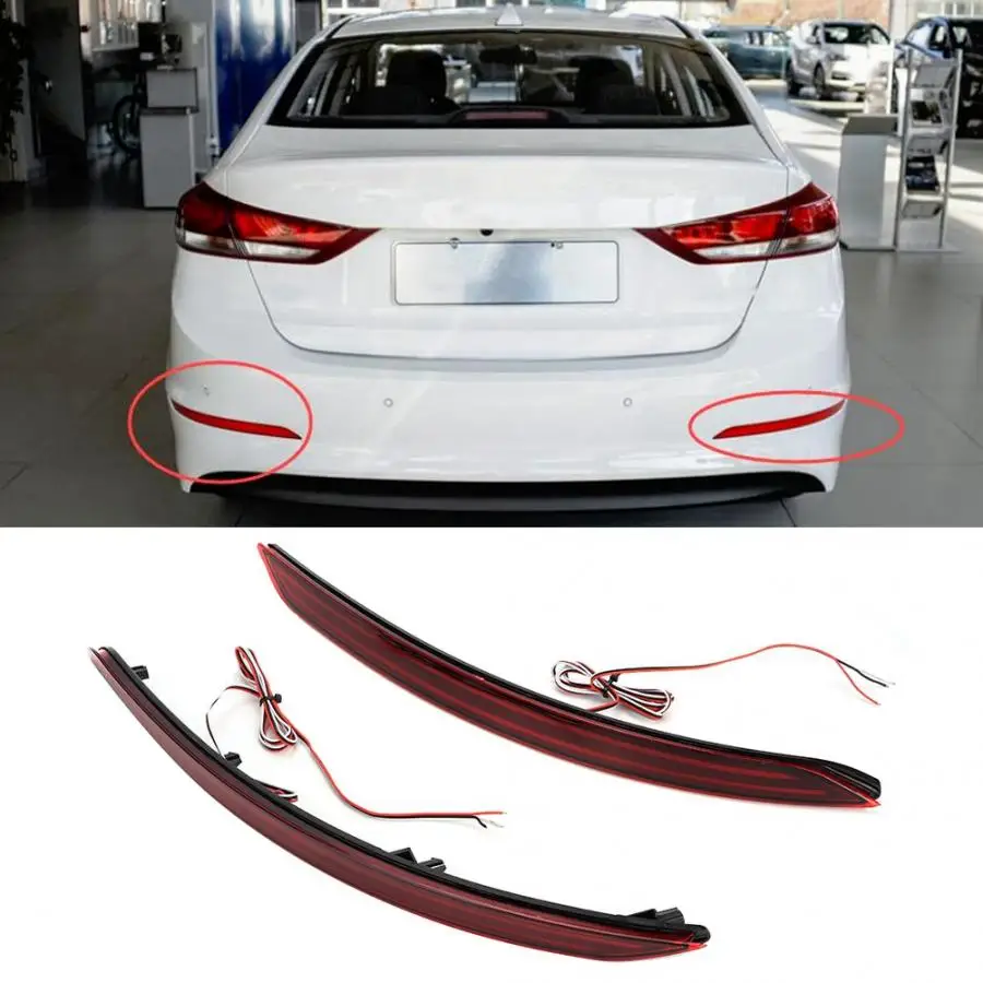 2 предмета светодиодный светильник для автомобилей с двойным Функция Хвост