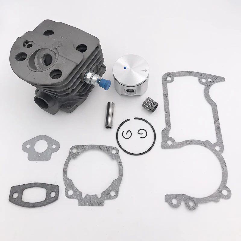 Kit Piston Cylindre Pour Tronçonneuse Husqvarna 50 51 55 - Alésage 46 Mm Nikasil, Avec Joints, Valve, Collecteur, Roulement