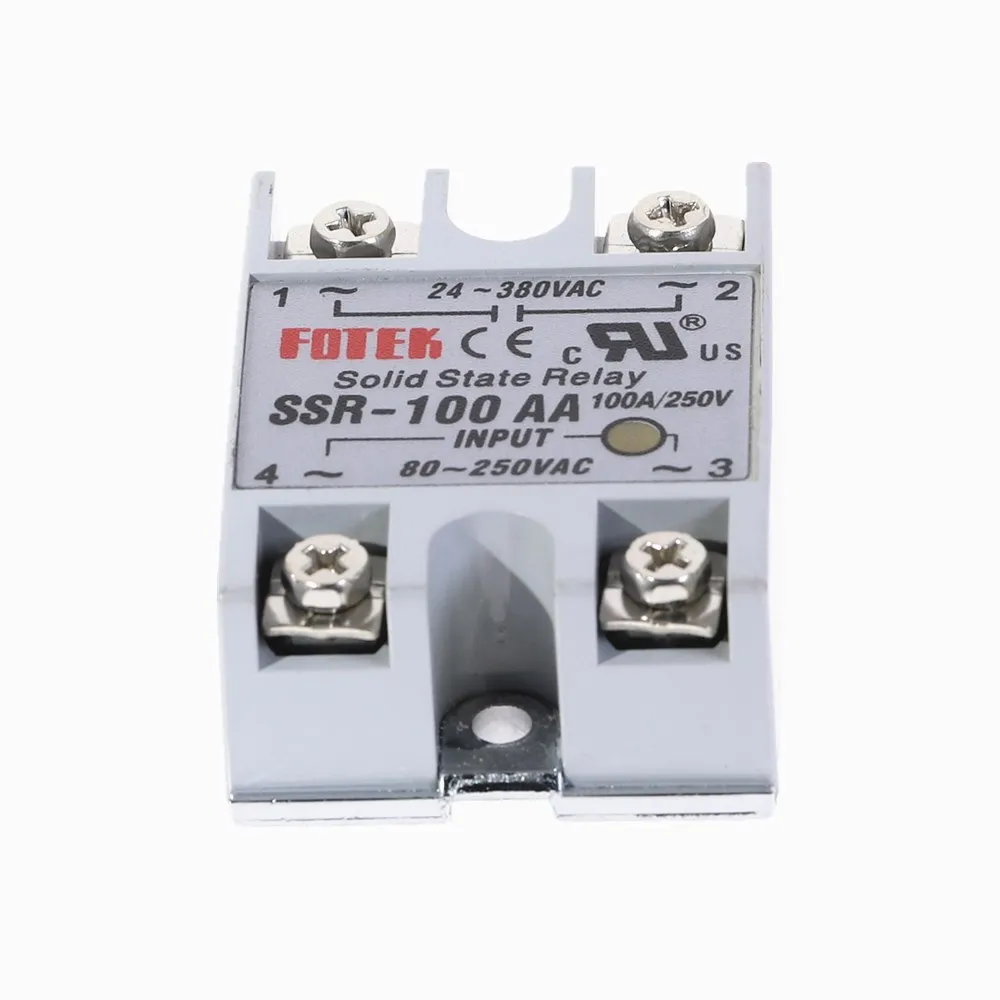 1 шт. SSR-100AA 100A твердотельный релейный модуль 80-250 В AC Вход 24-380VAC
