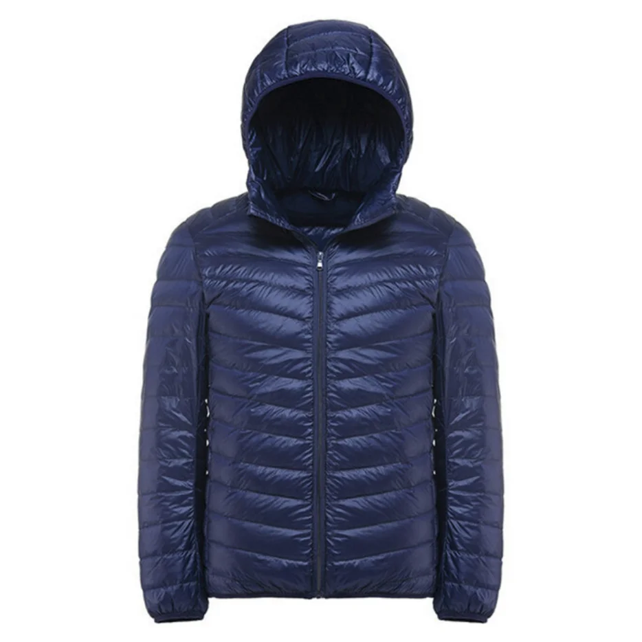

Men's Casual Warm Jackets Solid Thin Breathable Winter Down Jackets Outdoors Coat Lightweight Parka Plus size 5XL hombre jaqueta