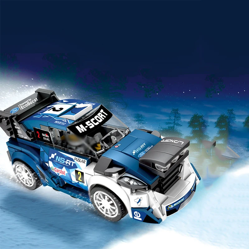 Senbao 6776-6779 машинка из конструктора игрушка крутой спортивный автомобиль в сборе строительные блоки для образования здания подарок на день рождения
