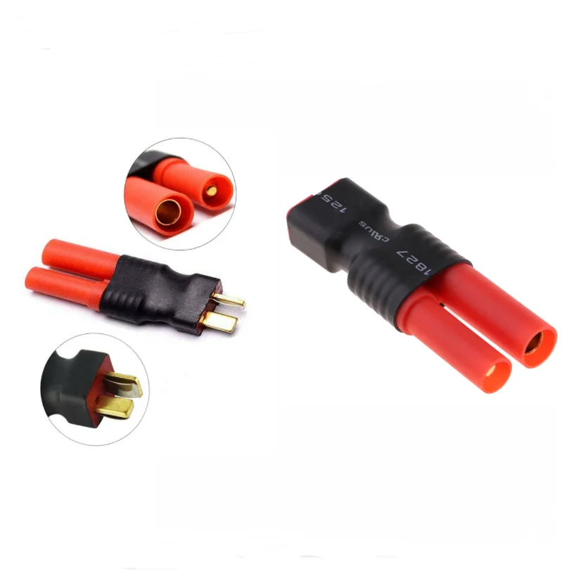 2 Pcs HXT 4.0mm-Deans T 플러그 XT60 XT90 EC3 EC5 TRX 남성 여성 커넥터 어댑터 FPV RC Lipo 배터리 용 4.0mm 4mm 총알