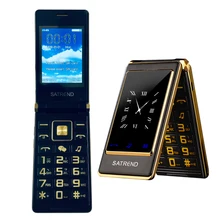Touch 3 0 Screen Flip Senior Cellphone Dual Display Two SIM Blacklist Speed Dial MP3 FM
