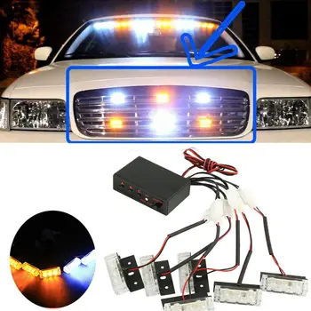 

SUV Strobe Vans Light Universal Amber / White 18 X LED Emergency Blinker