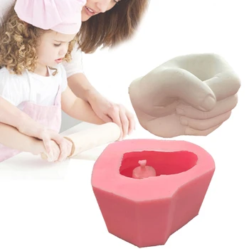 

Fist Flower Pot Mold Plaster Cement Gypsum Concrete Silicone Mould DIY Succulent Handmade Home Decoration