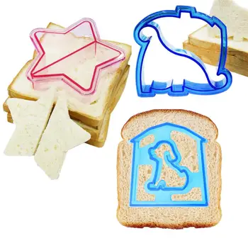 

5Pcs Crust Cutter Molds Sandwich Cutters DIY Bento Molds Toast Cutters Food Cutters Fruit Cutters for Kids Restaurant Home Store