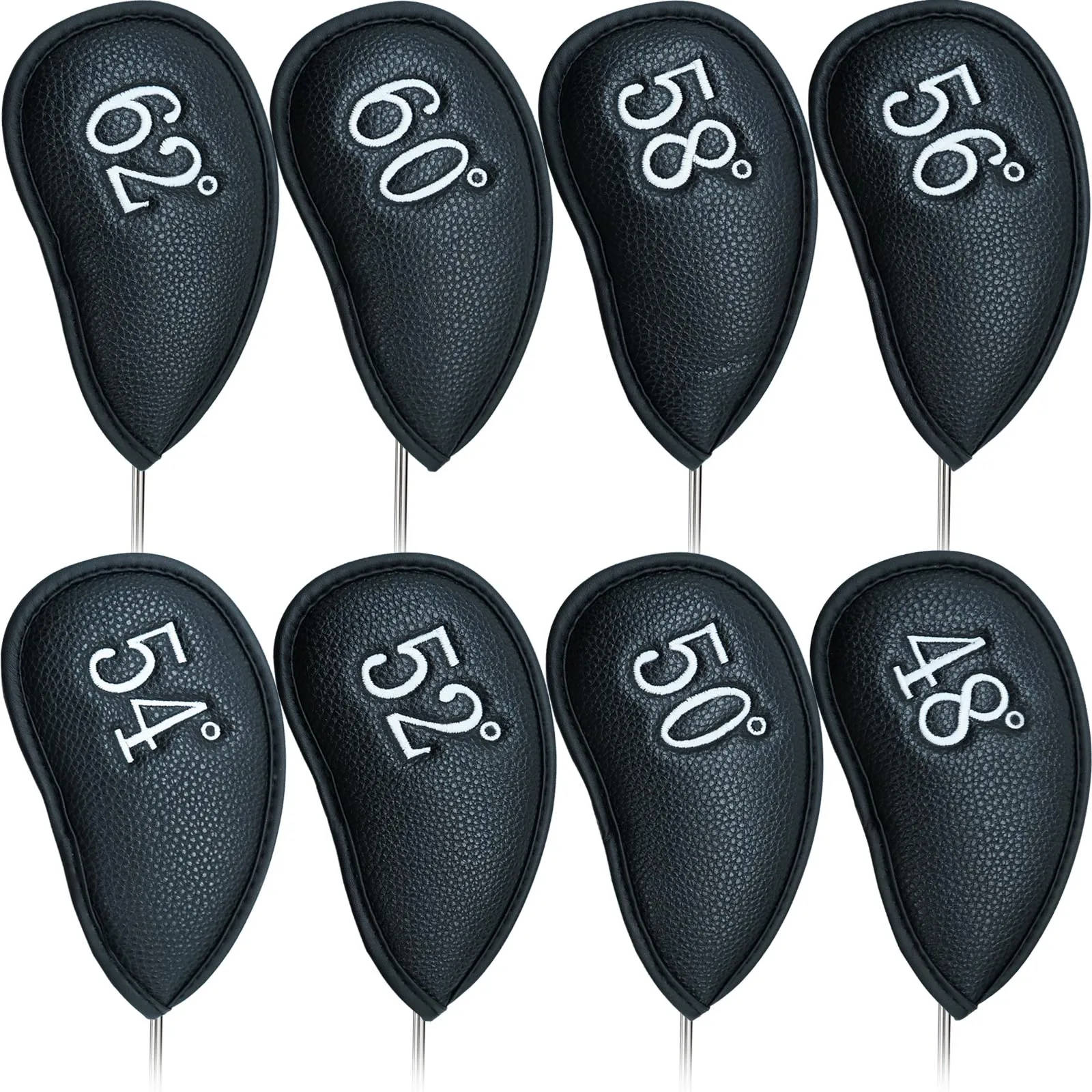 Leather Wedge Iron Head Covers 48° 50° 52° 54° 56° 58° 60° 62°