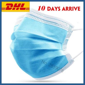 

3 layers Protective Mask with filter anti dust pollution safety disposable face masks protection earloop masks mouth free DHL