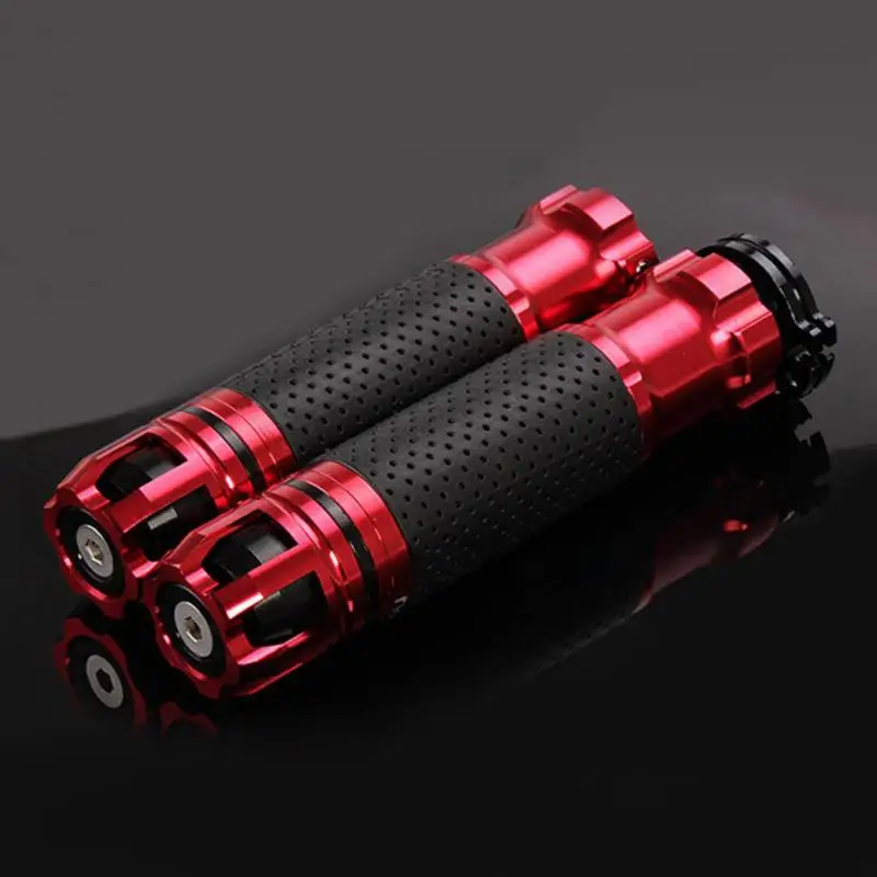Универсальная ручка для мотоцикла, высокое качество, Protaper, Dirt Pit Bike, для мотокросса, 7/8 дюймов, руль, резиновый гель, рукоятки, Тормозные ручки - Цвет: Красный