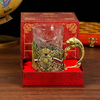 

Cup holder with a glass "The best leader", the Kremlin