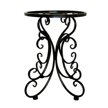 

Indoor Balcony Metal Iron Flower Stand Tray Home Decoration Flower Planter Stool Floor Garden Shelf Holder