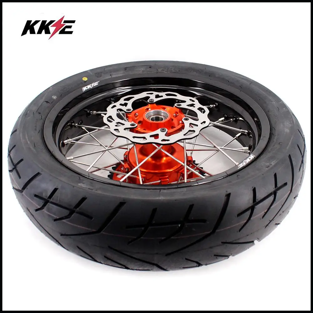 KKE 3,5/4,25 Super moto CUSH приводные колеса CST Набор шин для KTM EXC EXCF SX SXF XCW XCF 125-525cc 2003- Supermotard Rim