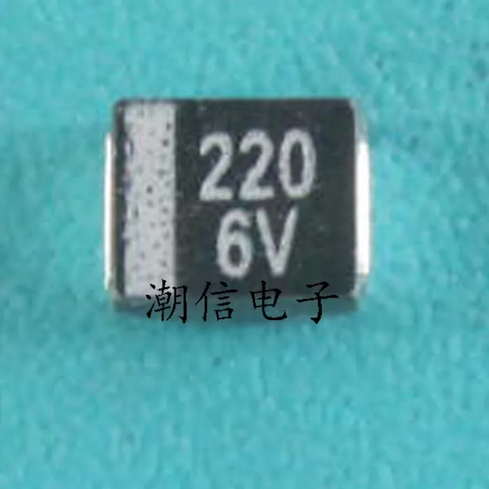10cps 6.3v220uf танталовый конденсатор 220uf6v b3528 Тип B 1210 | Электронные компоненты и
