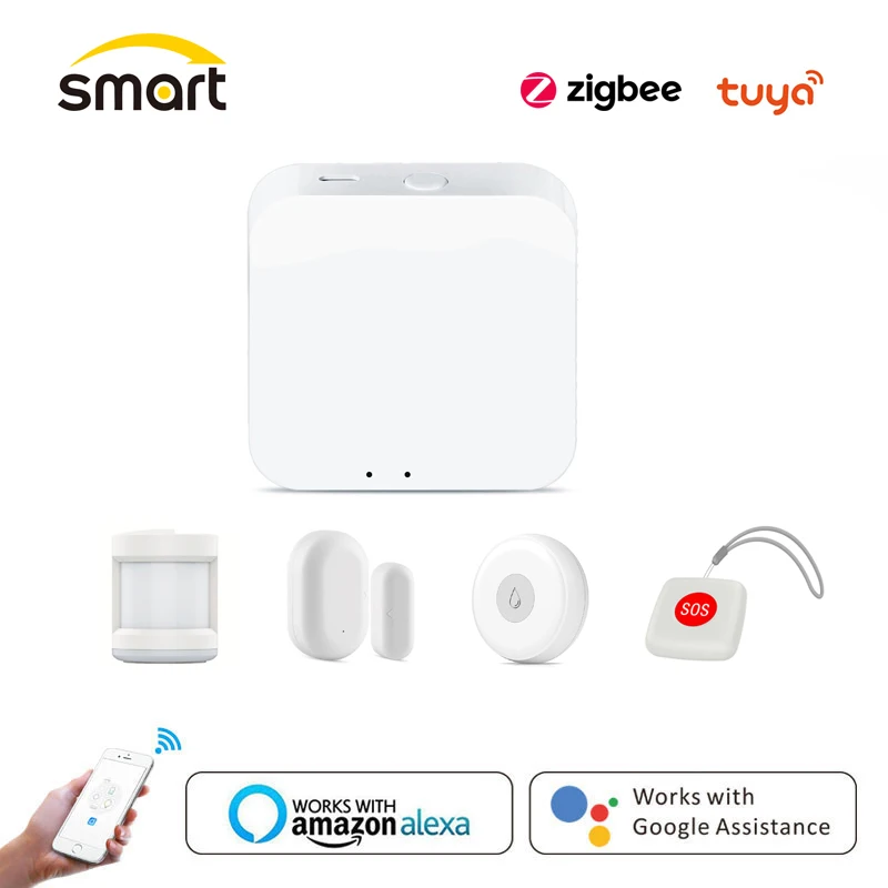 

Беспроводной смарт-концентратор ZigBee 3,0, проводной мост, дистанционное управление через приложение, работает с Alexa Google Home Assistant Tuya