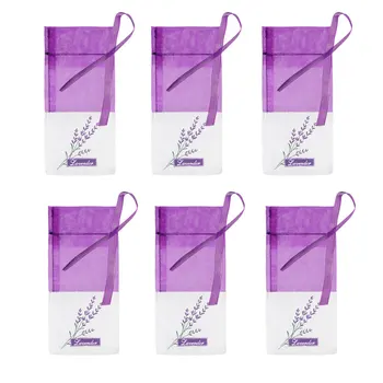

Vosarea 30pcs Empty Sachets Bag Flower Printing Fragrance Lavender Sachet Bag Purse (New Style) - Deep Purple