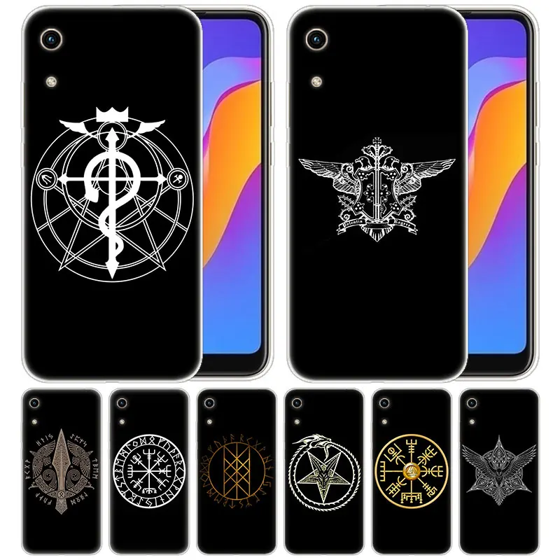 

luxury Silicone Case Viking Vegvisir Odin Nordic for Huawei Honor 9X 8A 7A 20 Pro 7X 8X 7S 8S 8 9 10 Lite View 20 20i 10i Play