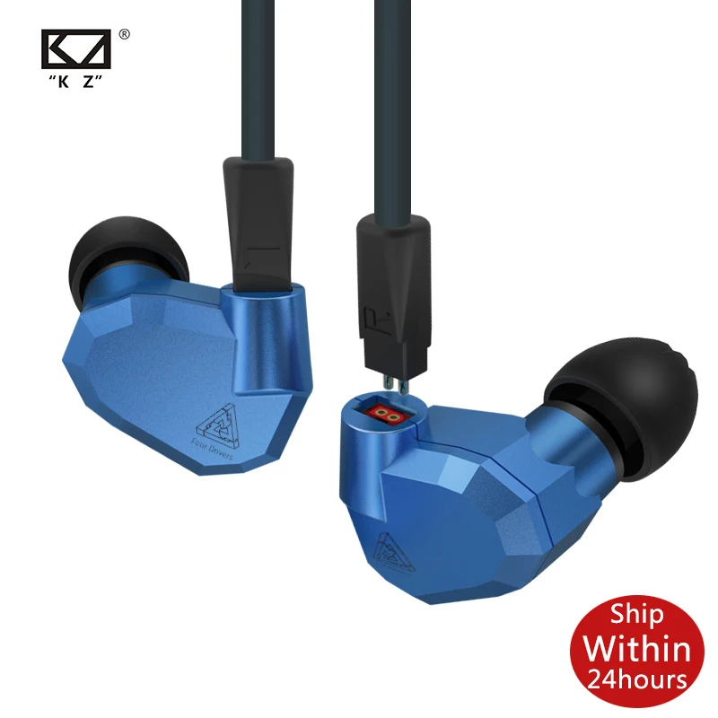 Гибридные наушники-вкладыши KZ ZS5 2DD + 2BA Hi-Fi DJ-гарнитура с монитором спортивные