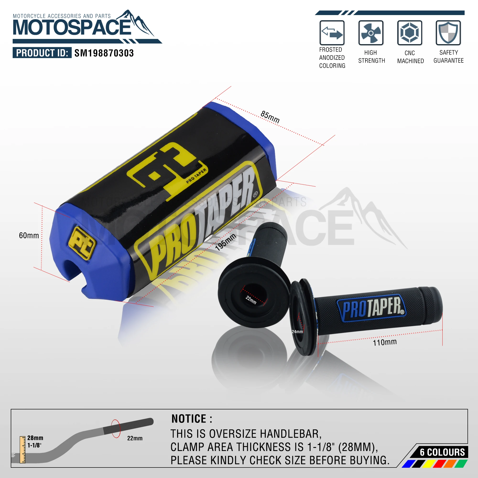 Руль для Pro Taper Pack Bar 1-1/" Mulisha ручка бар колодки Захваты Pit Pro Гонки Грязь велосипед ямы мотоцикл с адаптер cnc