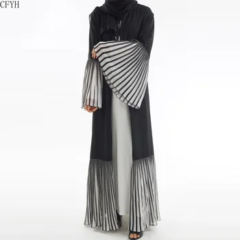 

Front Open Black Abaya for Women Dubai Muslim Dress Hijab Bangladesh Turkey Turkish Cardigan Bolero Kaftan Islamic Clothing