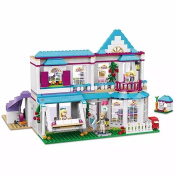 

622pcs Genuine Good Friends Girls Series The Stephanie\'s House Set Building Blocks Bricks With lepines Friends