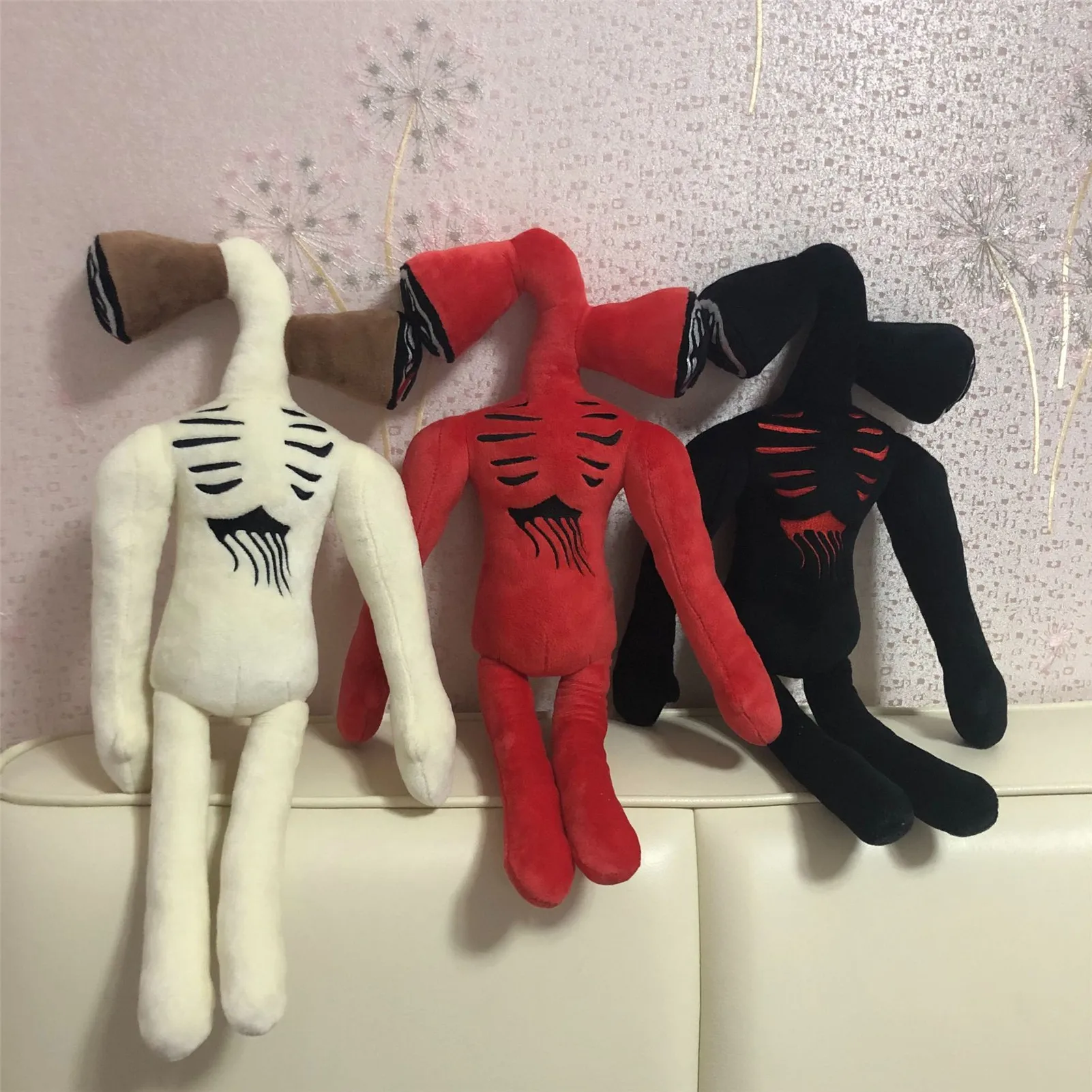 40cm Siren Head Plush Toy White Black Sirenhead Stuffed Doll