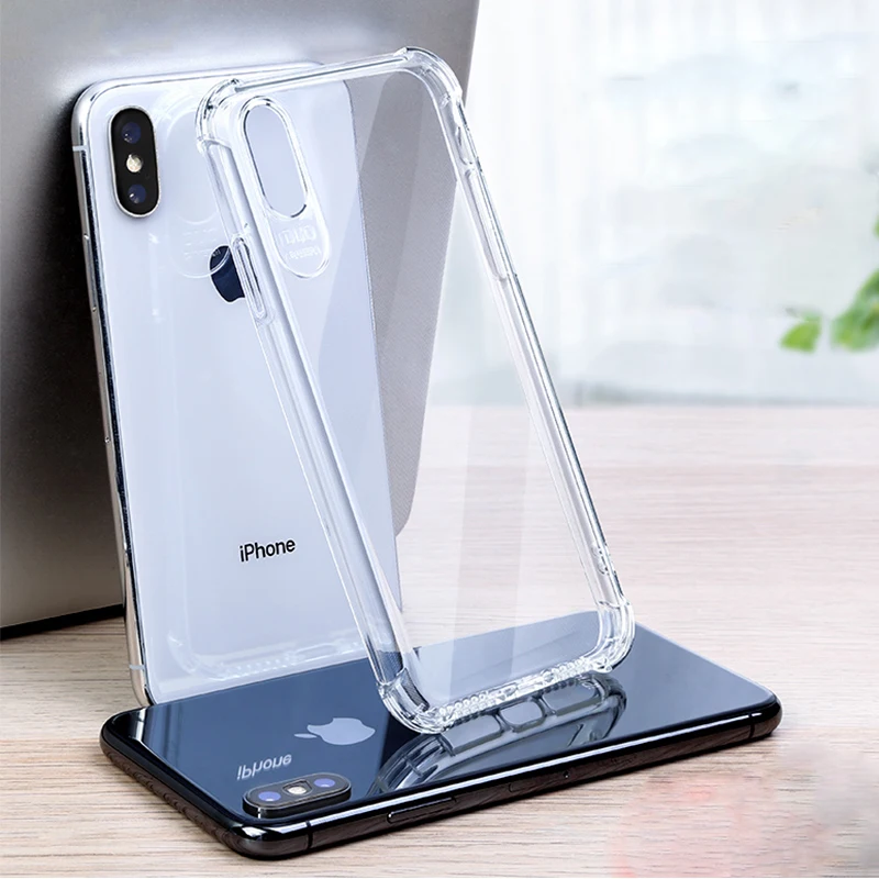 Прозрачный Ультратонкий чехол для iphone 7 8 6 S Plus 5 5S SE 2020 X XR XS Max 12 mini 11 Pro Мягкий