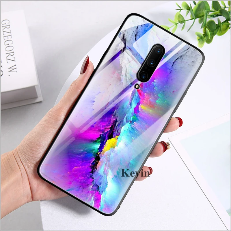 Чехол для телефона из закаленного стекла для huawei mate 10 20 Lite Pro Чехол для Honor 8X 9X 9X Pro задний корпус синий светильник