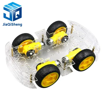 

Smart car chassis 4WD car 4-wheel drive car Tracking car Obstacle avoidance car Strong magnetic chassis