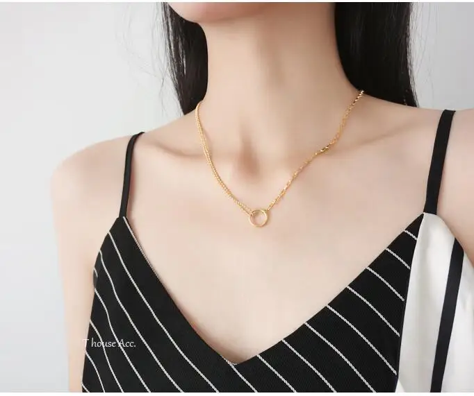 Timeless Wonder Titanium Beaded Chain Linked Round Chains Choker Necklace Punk Stainless Steel Jewelry Trendy Gothic Gold 2538