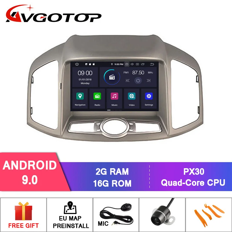 2GB 16GB RD5732 AVGOTOP Android 9,0 4 Гб+ 64 ГБ Автомобильный dvd-плеер для CHEVROLET NEW CAPTIVA 2012 ips HD экран навигация - Цвет: 2GB 16GB RD5732