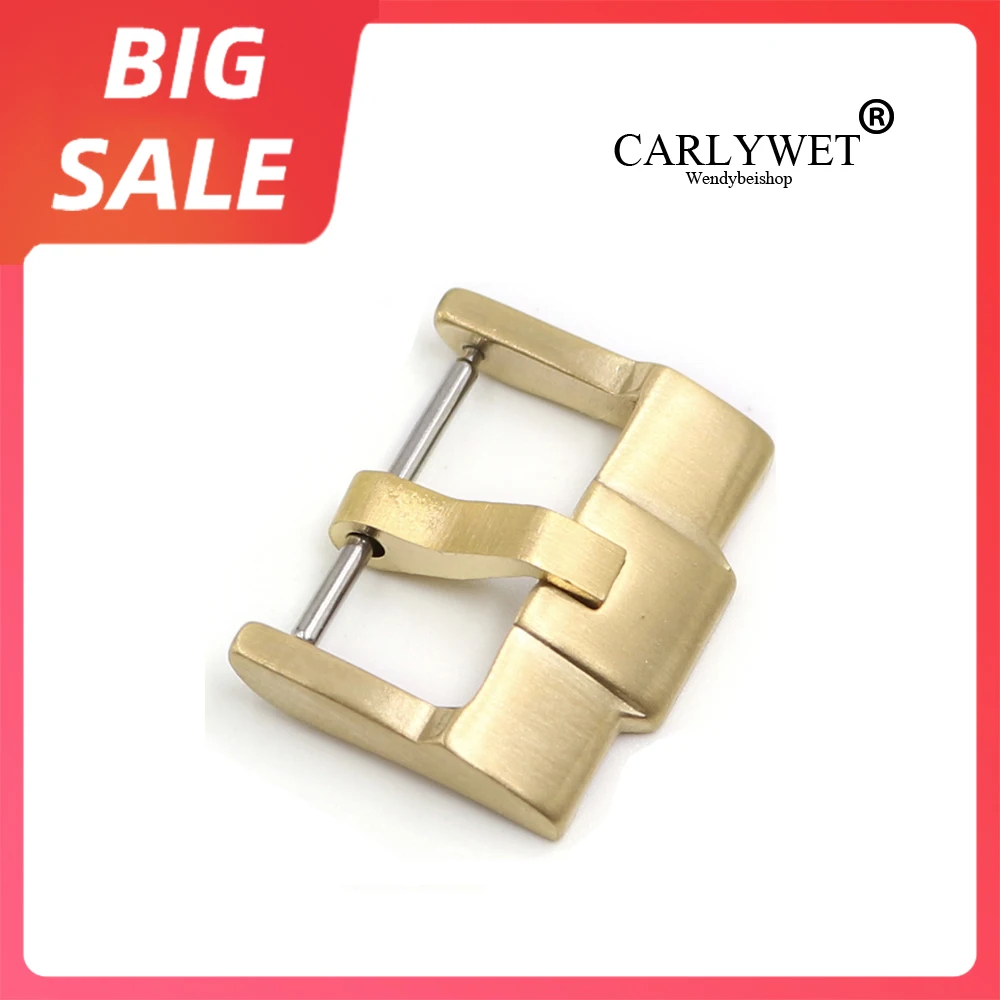 CARLYWET 18 20 22 24mm Silver Brushed Black Stainless Steel High quality Pin Watch Buckle Clasp For Audemars Piguet Rolex Tudor | Наручные