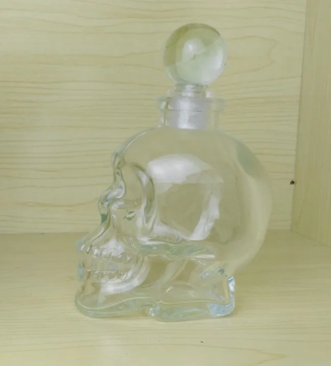 380ml GXYAYYBB прозрачное приспособление для мытья бутылок стаканов с черепом, бокал для вина, виски, пивная водка, Коктейльные бокалы, креативный бар для питья, клуб - Цвет: 380ml