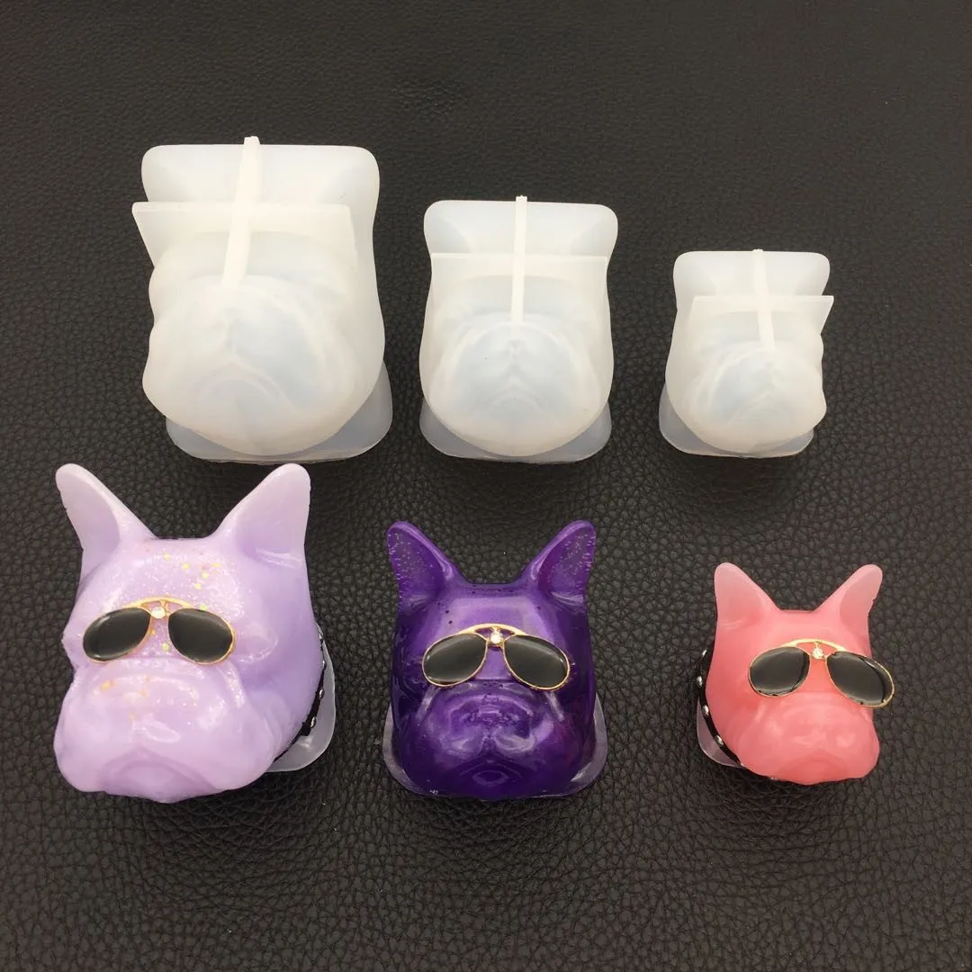 3D DIY собака силиконовые украшения УФ смола эпоксидные формы инструменты для