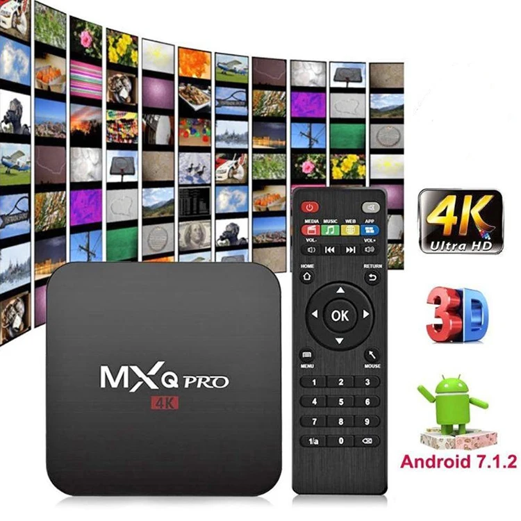 Set top box MXQ PRO 4K Smart TV Box Android 10.0 RK3228A 2GB16G 3D 2.4G-5G WIFI Google Play Youtub Media Player | Электроника