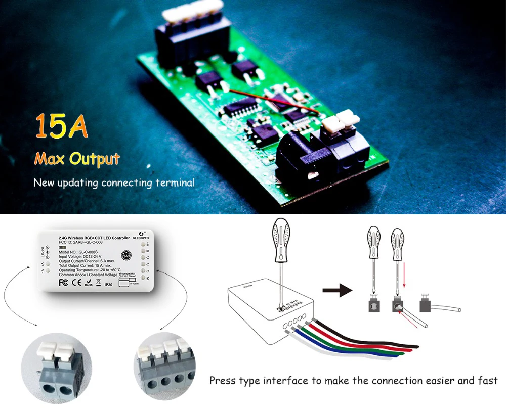 Zigbee smart RGB+ CCT светодиодный пульт управления плюс работает с Echo plus zigbee 3,0 шлюз или дистанционное управление APP phone control