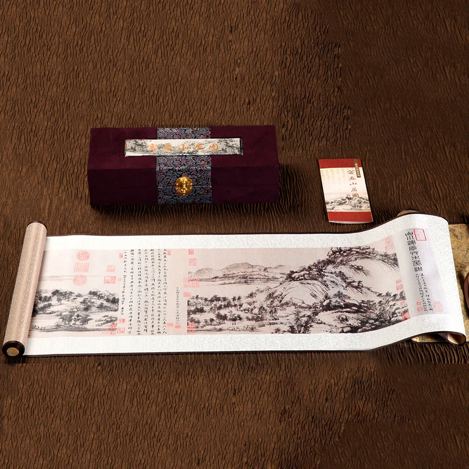 Tangfoo настенный китайский арт шелковая картина свиток знаменитый пейзаж живопись