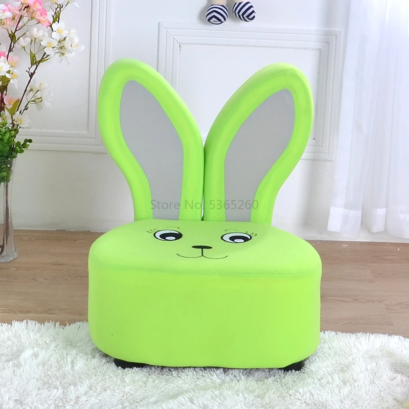 Lovely Stay League Rabbit Детская Софа стул один стул детский диван детский кабинет Маленький Малыш диван кресло сумка Zitzak - Цвет: Светло-зеленый