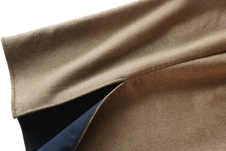 French Popular Double-Sided Double Color Wool Double-faced Woolen Goods Skirt New Style WOMEN'S Dress Autumn And Winter Woo