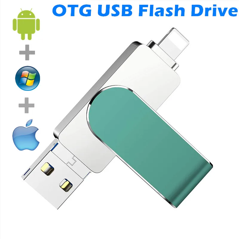 

USB Flash Drive 16gb 32gb 64gb U Disk OTG Lightning Connector USB3.0 Stick 256GB 128GB MFi For iPhone 12/11/x/8/7/6/ & iPad