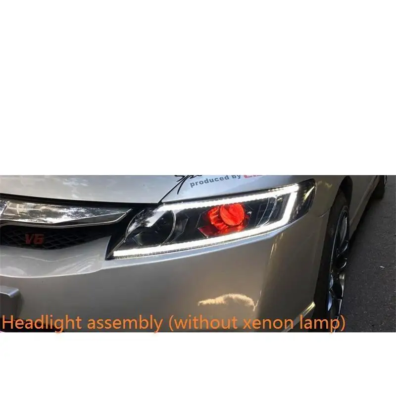 MODEL G Поворотник Automovil автозапчасти Drl дневные ходовые светодиодные Cob фары автомобильные фары в сборе 12 13 14 15 для Honda Civic - Цвет: MODEL G