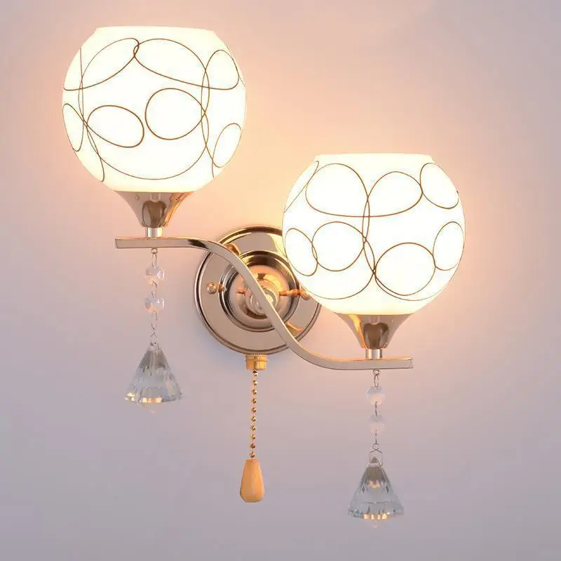Лампа Wandlampe Penteadeira Lampe Murale Aplique Luz Wandlamp светильник кристалл Lampara де сравнению интерьер стены спальня свет
