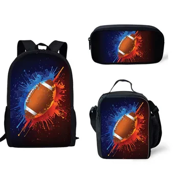 

3pcs/set School Backpacks for Kids Bag Baseball Printing Custom pattern Primary Schoolbag Children Shoulder Bookbag Boys Satchel